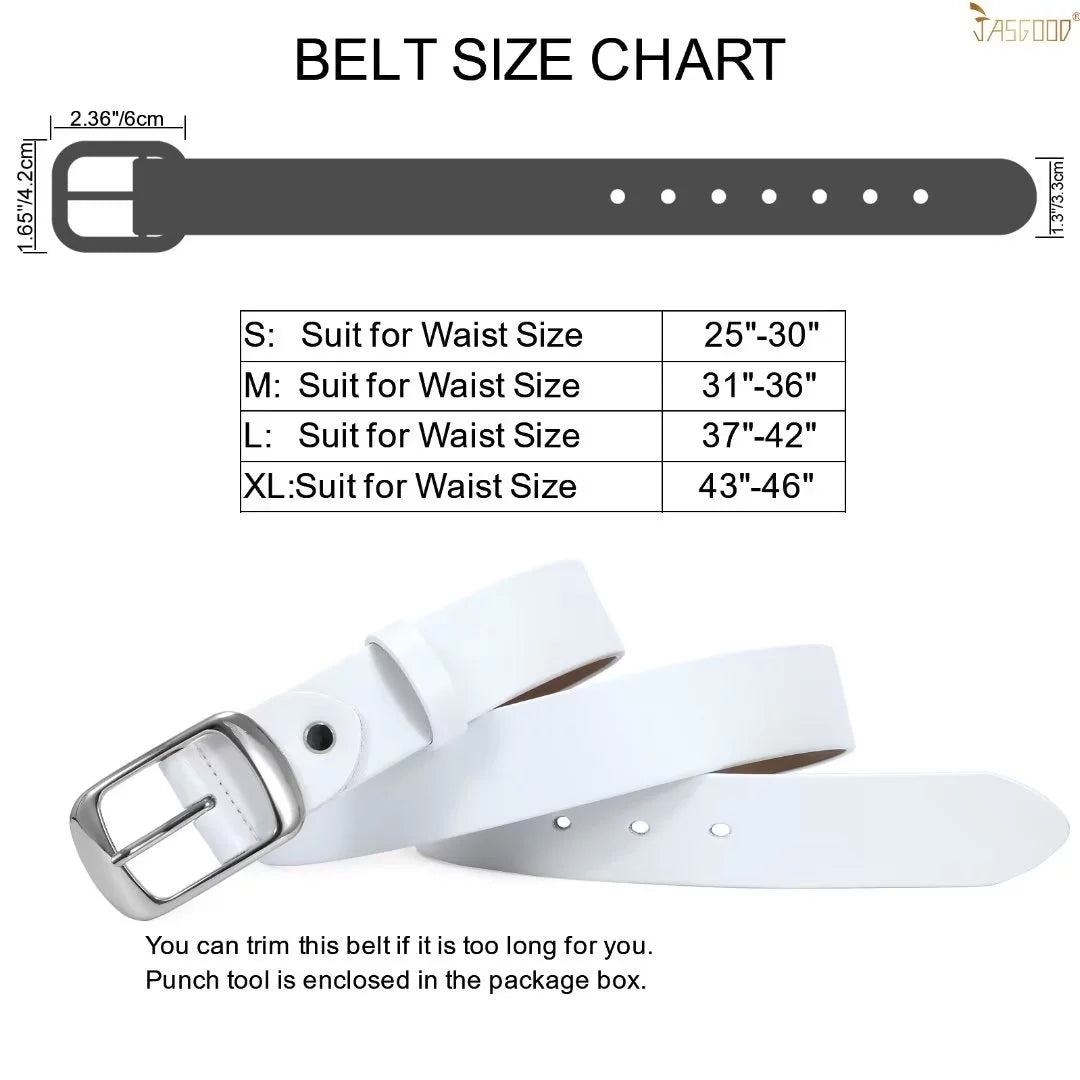 Women Leather Belts Dark Brown Waist Belt for Pants Jeans Dress