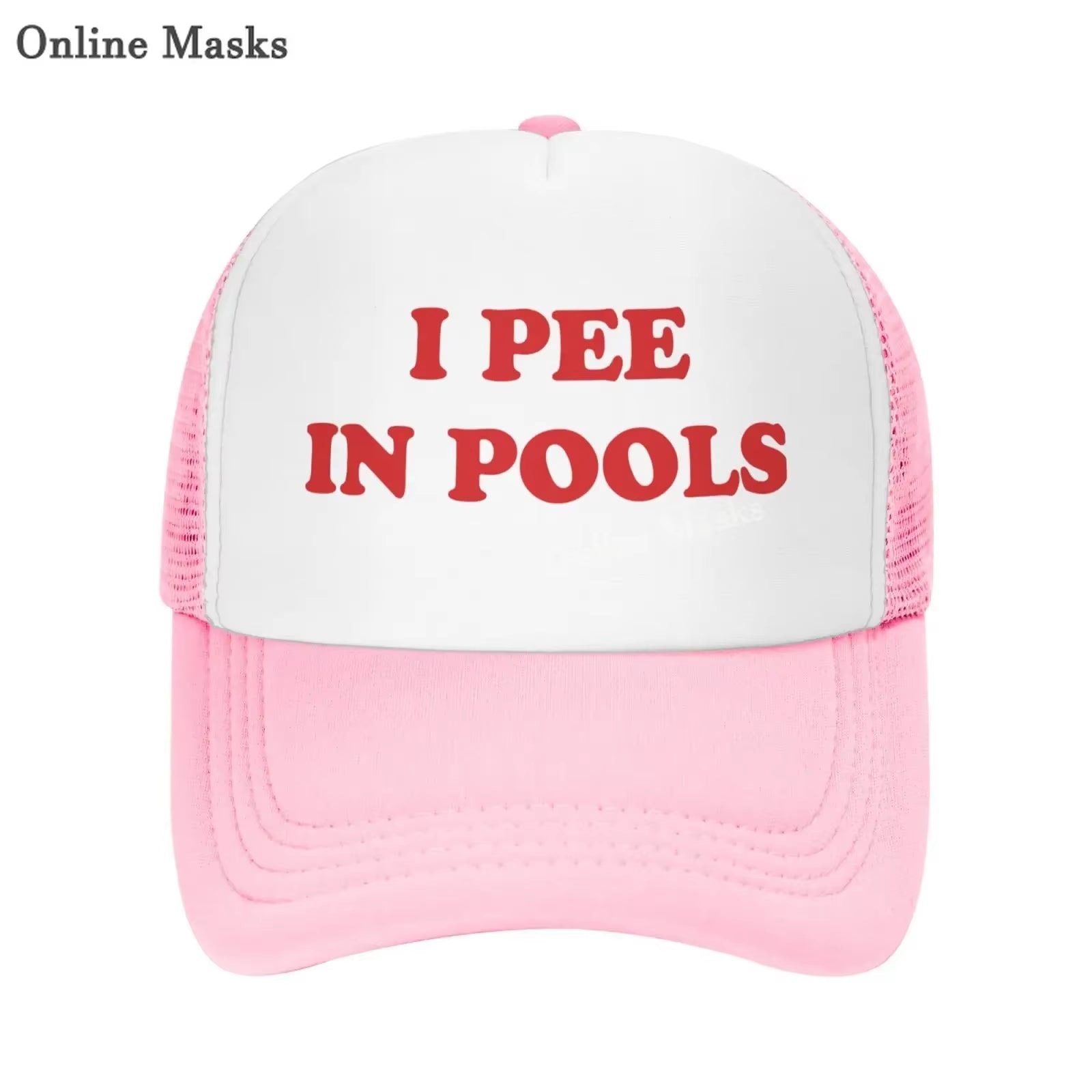 I Pee in Pools Funny Dare Gag Gift Joke - Adult Trucker Cap Hat