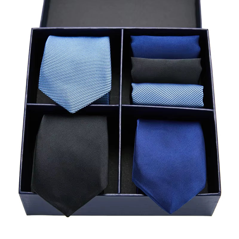 Gift Box Pack Mens Tie Skinny Pink Palid Silk Classic Jacquard Woven Extra Long Tie Hanky Set for Men Formal Wedding Party