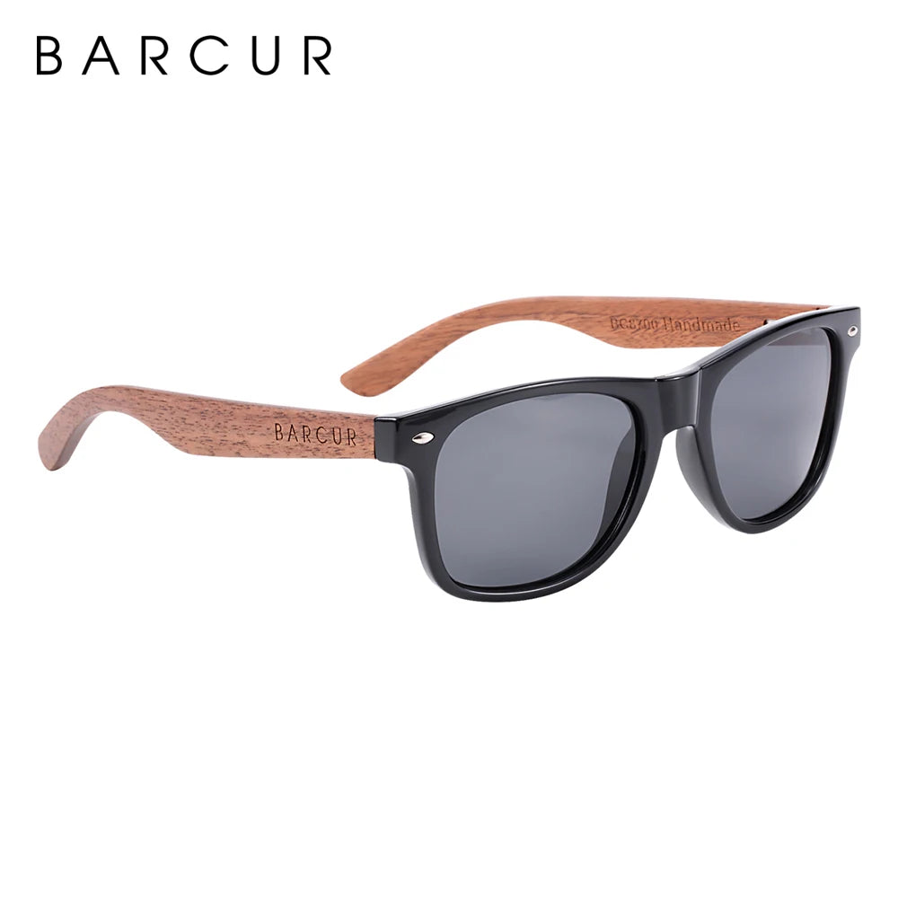 Black Walnut Sunglasses Wood Polarized Sunglasses Men Glasses Men UV400 Protection Eyewear Wooden Original Box