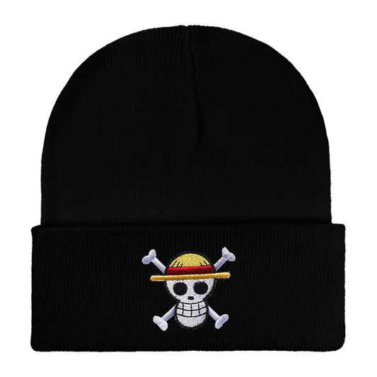 12 Colors Cartoon Embroidered Beanies Knitted Skullies Autumn Winter Warm Wool Hat Gengar Women Men Beanies