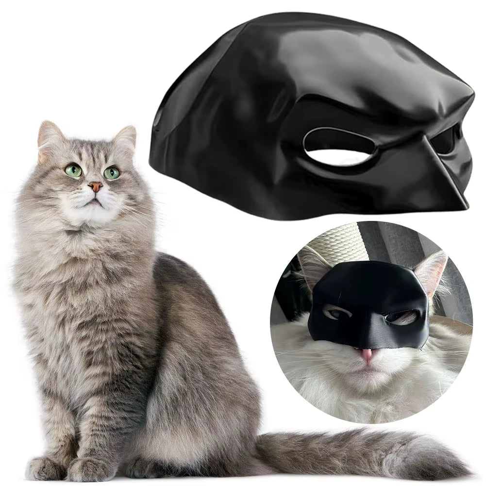 Cat Bat Cool Man Mask Cat Avenger Mask Matte Cute Bat Mask Superhero Toys Cat Bat Pet Man Mask for Cat and Dogs